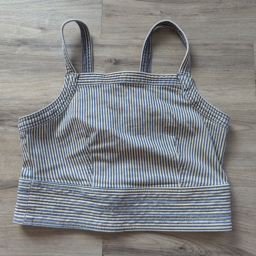 💙 Pilcro Striped Denim Top - Picture 2 of 7